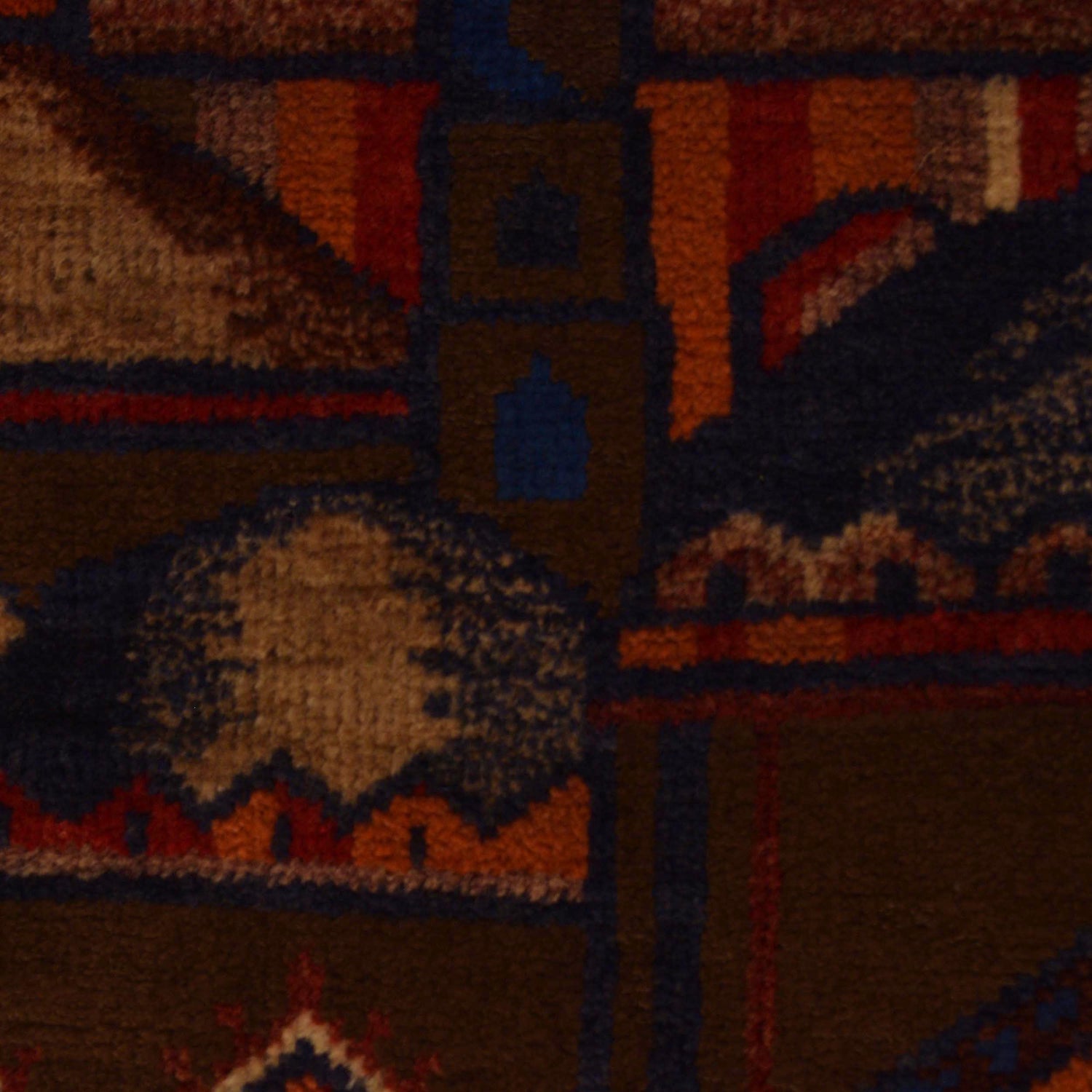 Baluchi Rug Handmade Multi Prayer Design 2x4 ft
