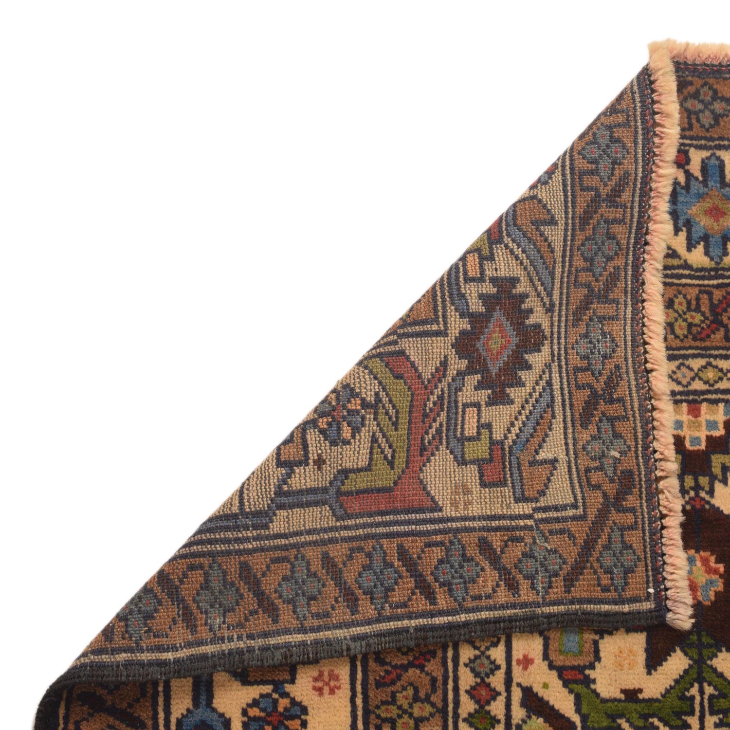 Baluchi Rug Handmade Multi Geometric 3x5 ft