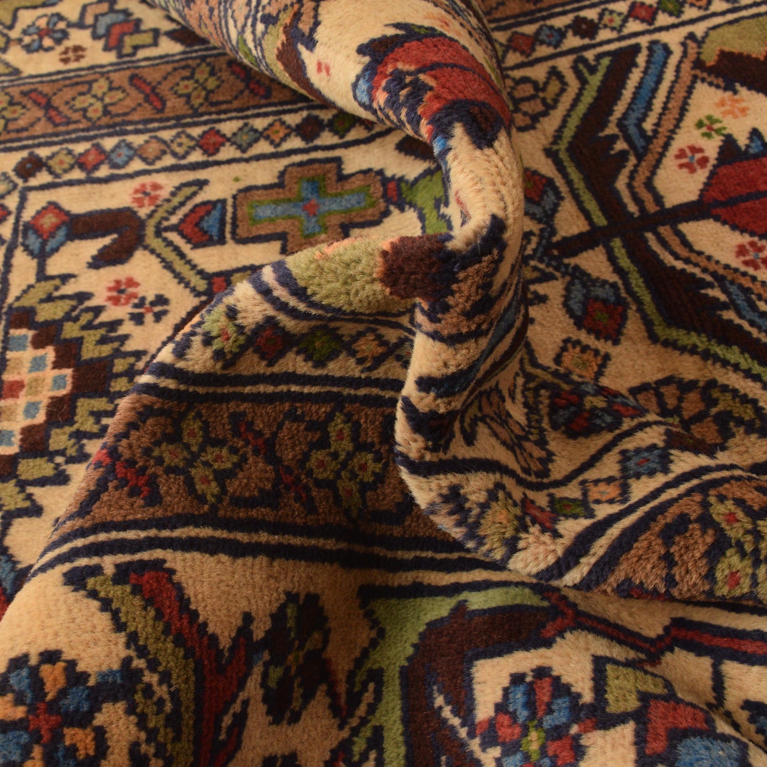 Baluchi Rug Handmade Multi Geometric 3x5 ft