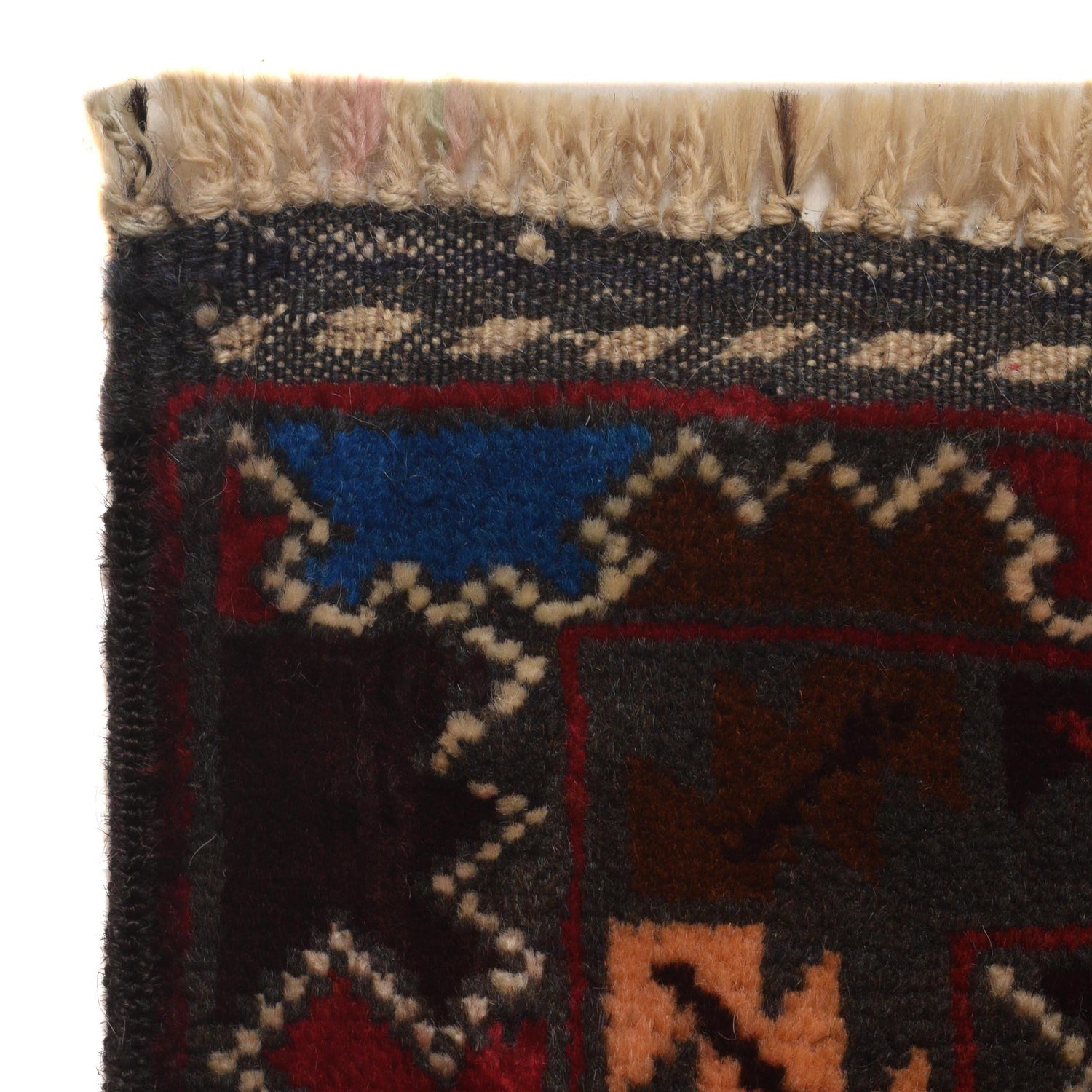 Baluchi Rug Handmade Multi Geometric 3x5 ft
