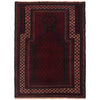 Baluchi Rug Handmade Red Prayer Design 2x4 ft