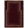 Baluchi Rug Handmade Red Prayer Design 3x5 ft
