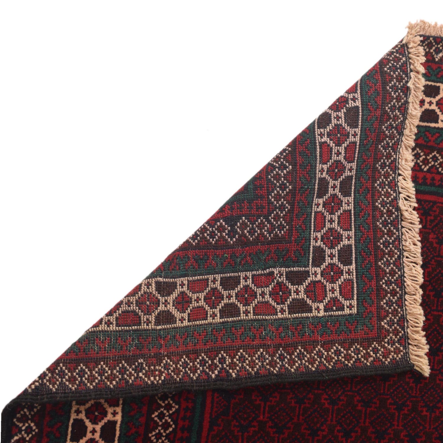 Baluchi Rug Handmade Red Prayer Design 3x5 ft