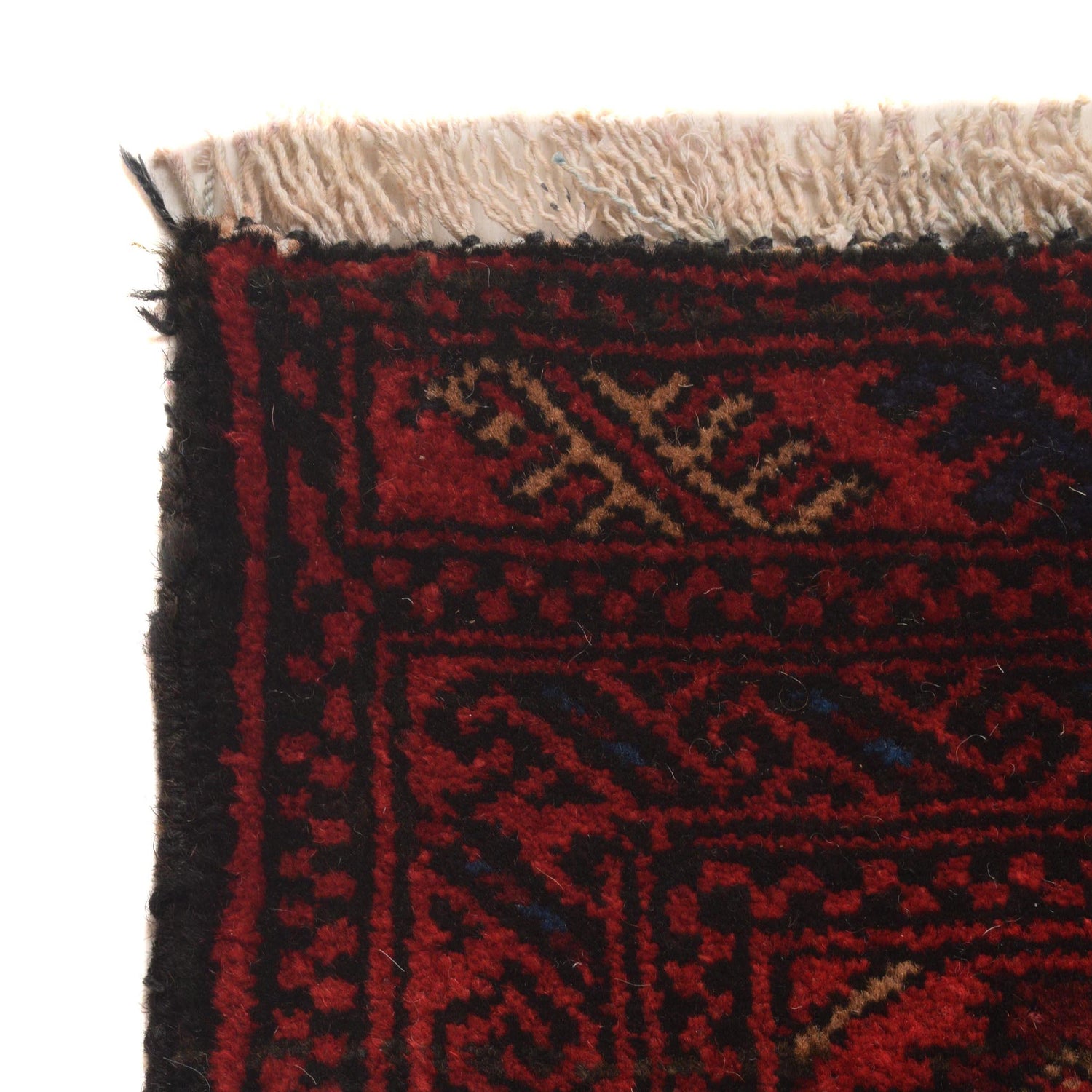 Baluchi Rug Handmade Red Prayer Design 2x4 ft