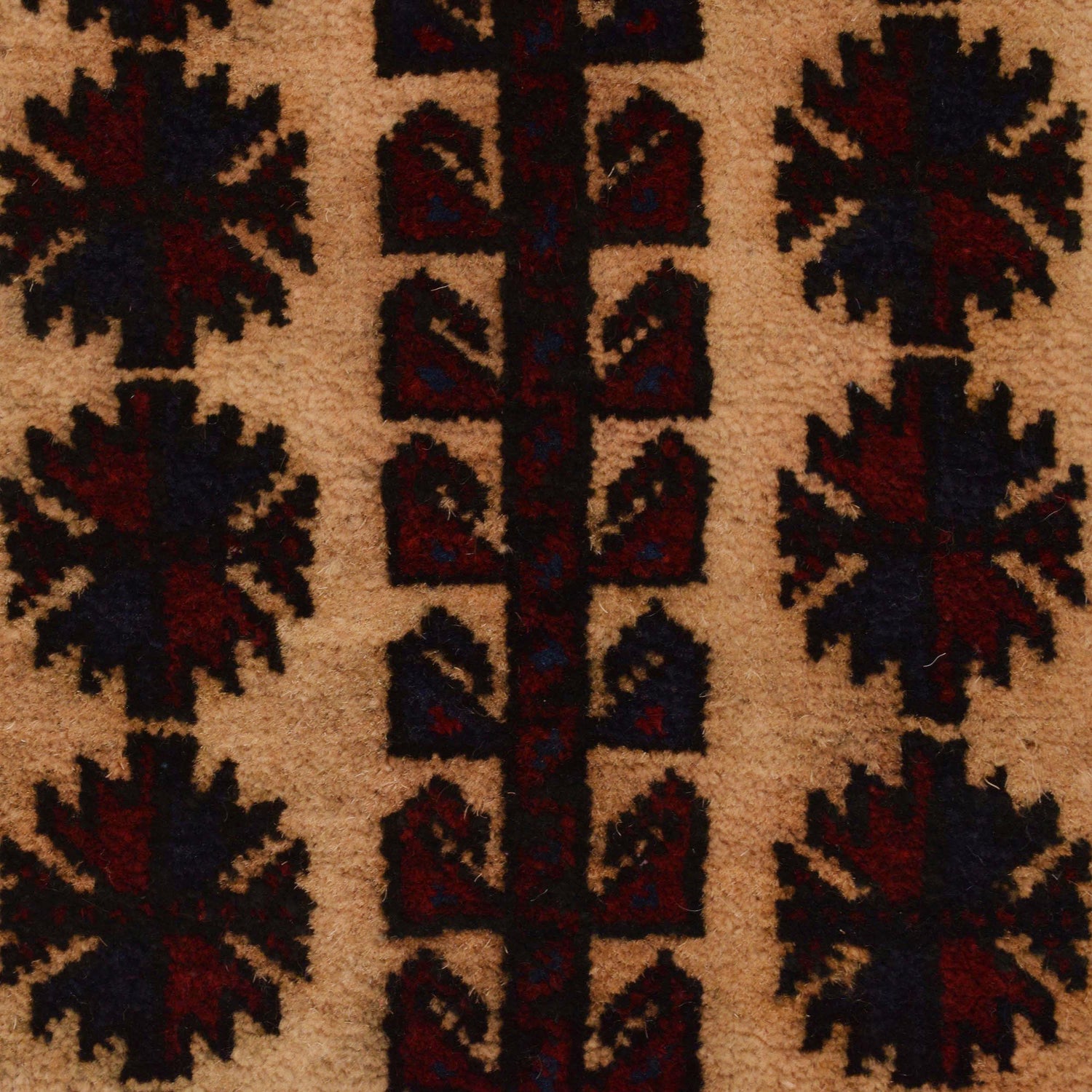 Baluchi Rug Handmade Red Prayer Design 2x4 ft