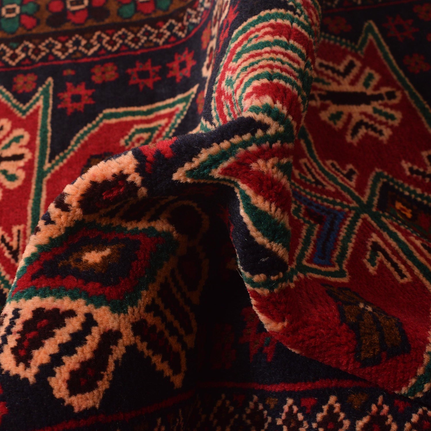 Baluchi Runner Rug Handmade Red 6' Runner
