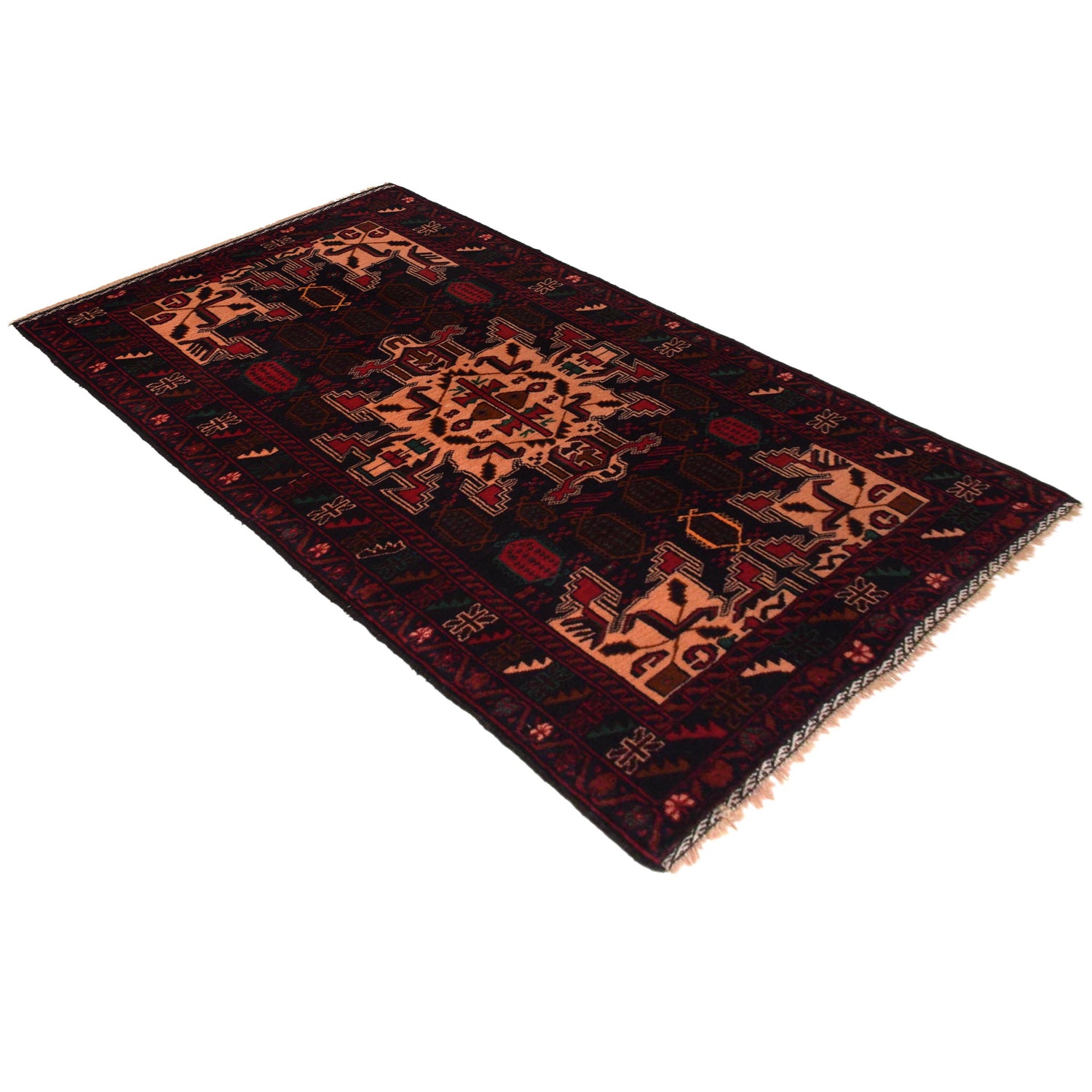 Baluchi Runner Rug Handmade Multi 6' Runner