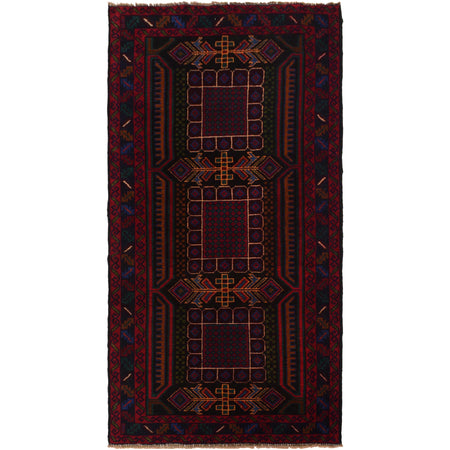Baluchi Runner Rug Handmade Multi 6' Runner