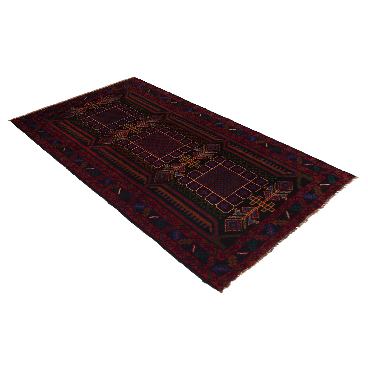 Baluchi Runner Rug Handmade Multi 6' Runner