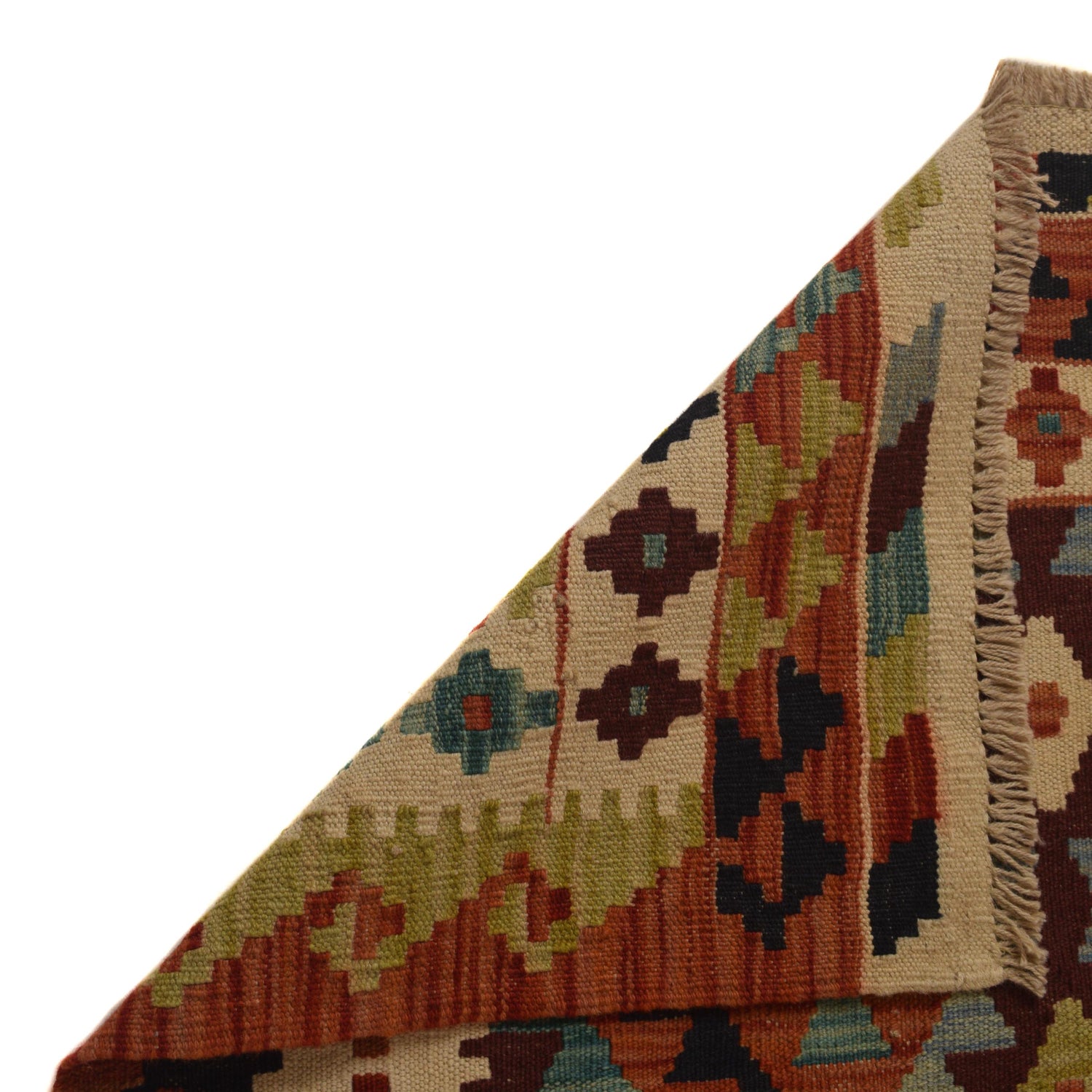 Handmade Multi Kilim Geometric 4x7 ft
