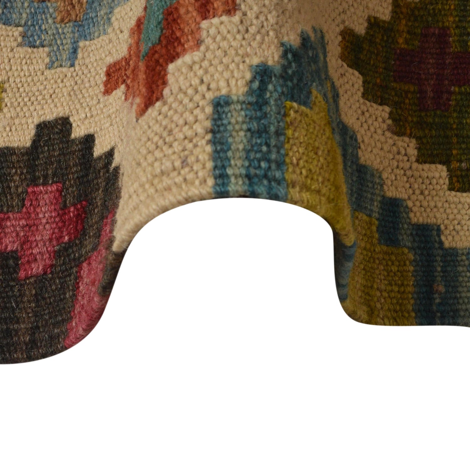 Handmade Multi Kilim Geometric 10' Runner
