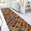 Handmade Multi Kilim Geometric 10' Runner