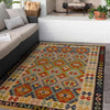 Handmade Multi Kilim Geometric 4x7 ft