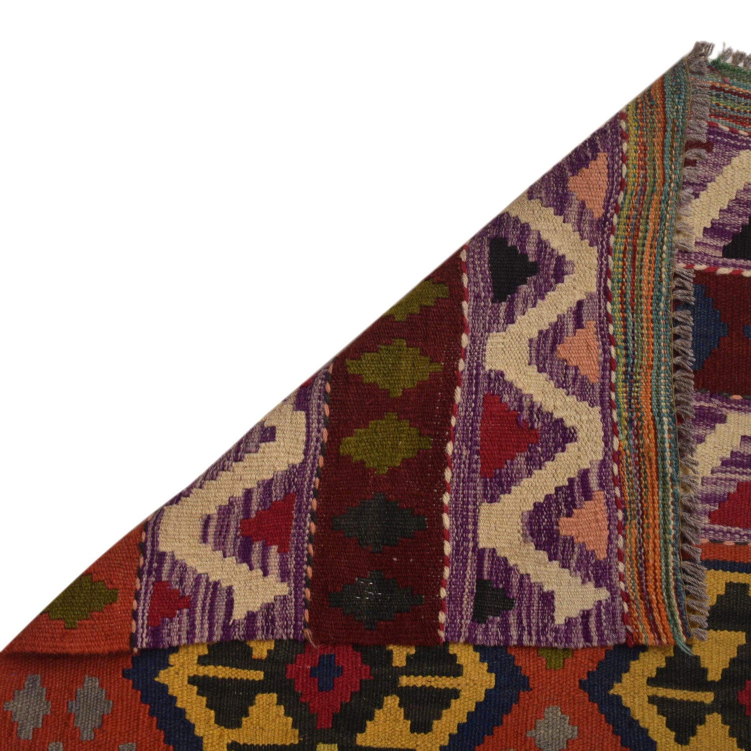 Handmade Multi Kilim Geometric 10x13 ft