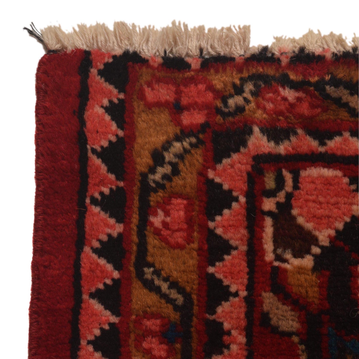 Baluchi Rug Handmade Red Geometric 2x4 ft