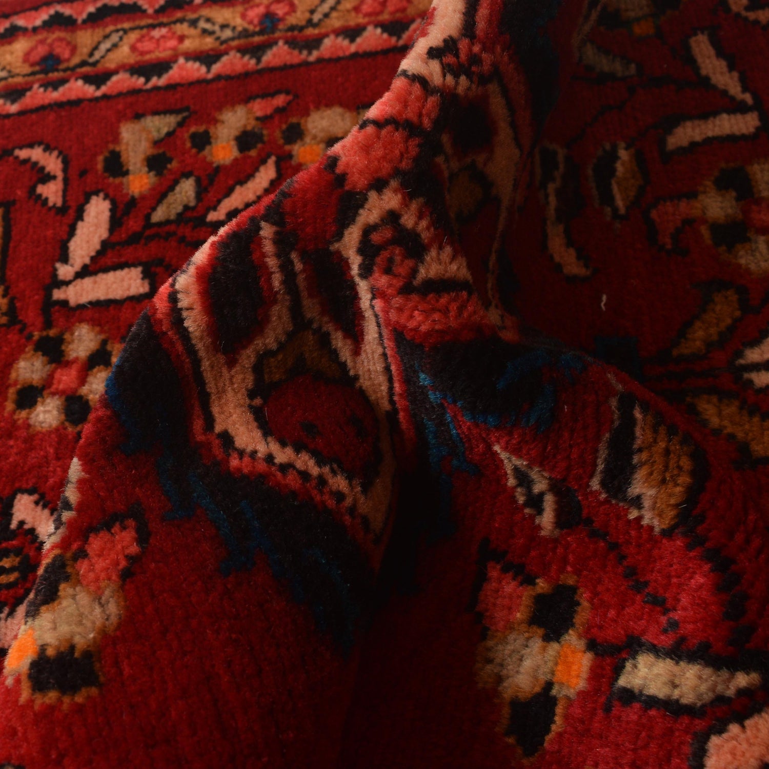 Baluchi Rug Handmade Red Geometric 2x4 ft
