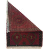 Handmade Wool Doormat Red Floral