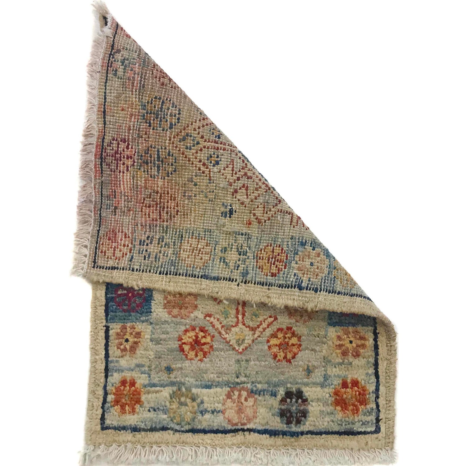 Handmade Wool Doormat Multi Geometric