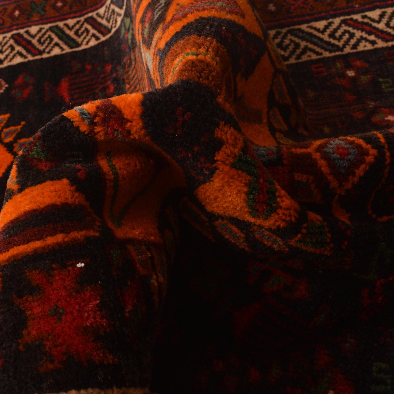 Baluchi Rug Handmade Multi Geometric 3x5 ft