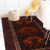 Baluchi Rug Handmade Multi Geometric 3x5 ft