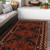 Baluchi Rug Handmade Multi Geometric 4x6 ft