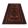 Baluchi Rug Handmade Multi Geometric 3x5 ft