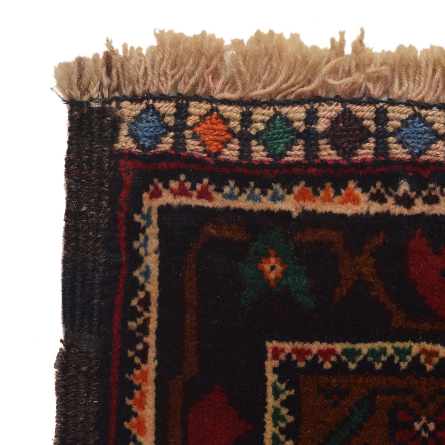 Baluchi Rug Handmade Multi Geometric 3x5 ft