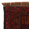 Baluchi Rug Handmade Red Geometric 3x5 ft