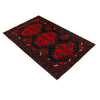 Baluchi Rug Handmade Red Geometric 4x6 ft