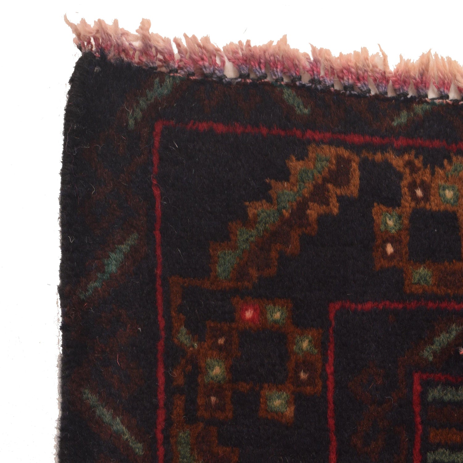 Baluchi Rug Handmade Red Geometric 4x6 ft