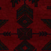 Baluchi Rug Handmade Red Geometric 4x6 ft