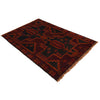 Baluchi Rug Handmade Red Geometric 2x4 ft