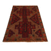 Baluchi Rug Handmade Brown Geometric 2x4 ft