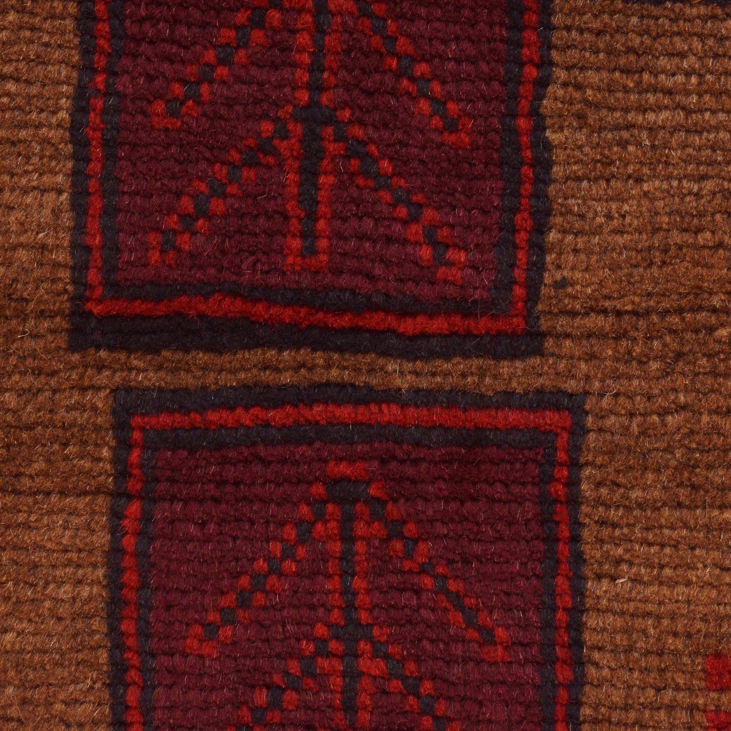 Baluchi Rug Handmade Brown Geometric 2x4 ft