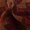 Baluchi Rug Handmade Brown Geometric 2x4 ft