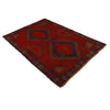Baluchi Rug Handmade Red Geometric 2x4 ft
