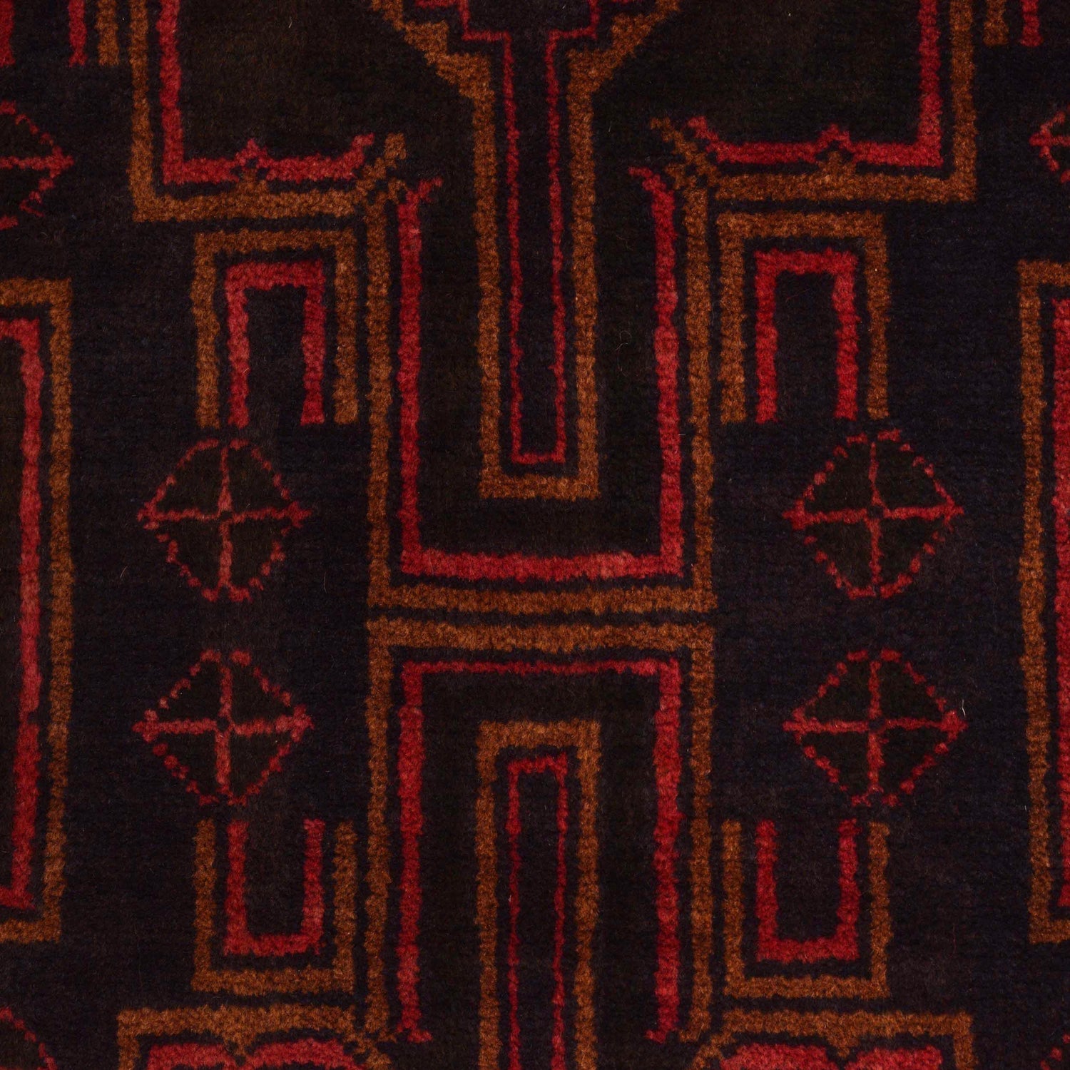 Baluchi Rug Handmade Multi Geometric 3x5 ft