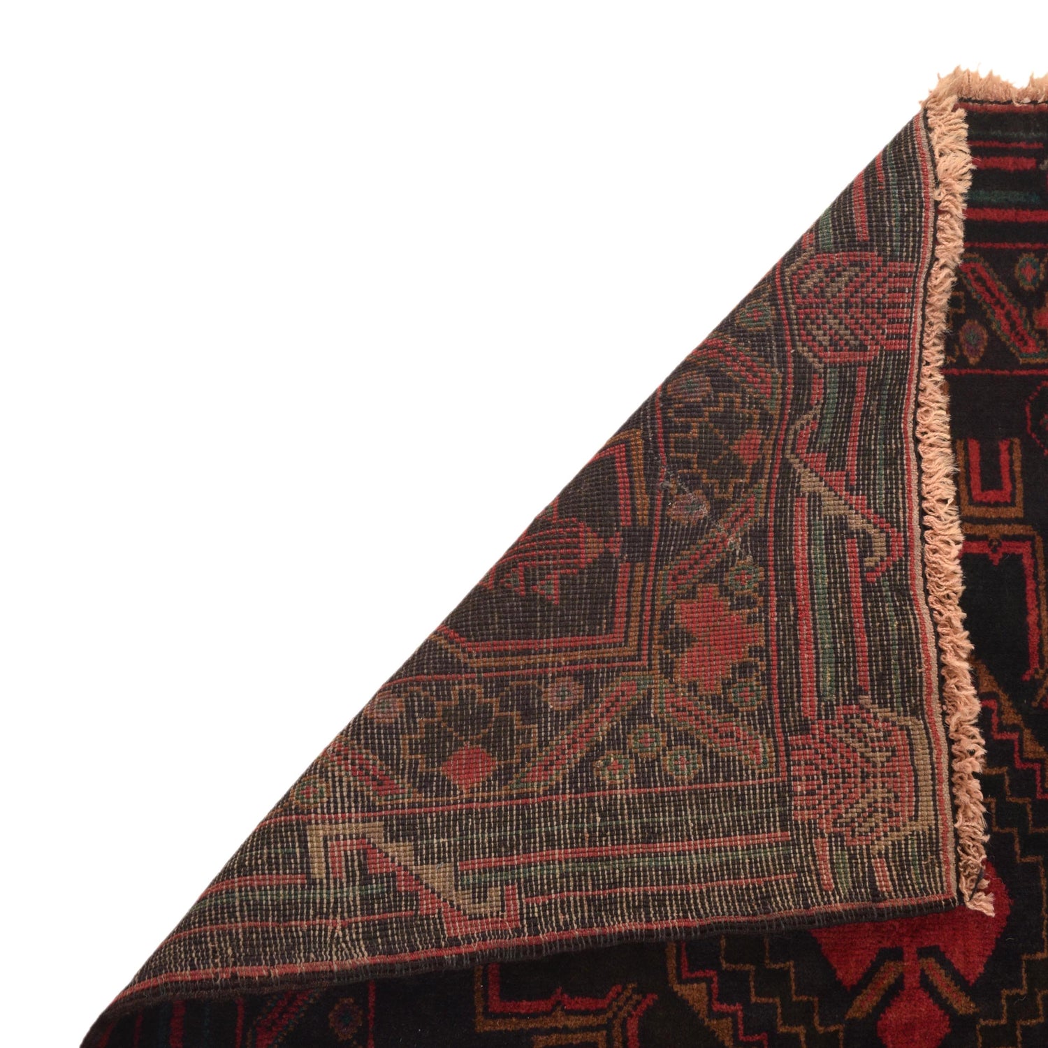 Baluchi Rug Handmade Multi Geometric 3x5 ft