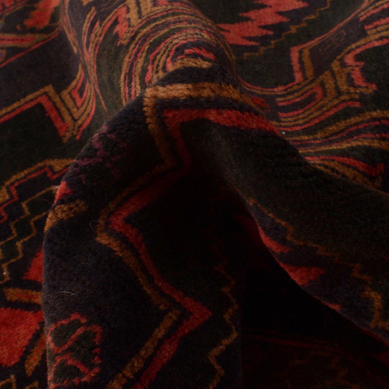 Baluchi Rug Handmade Multi Geometric 3x5 ft