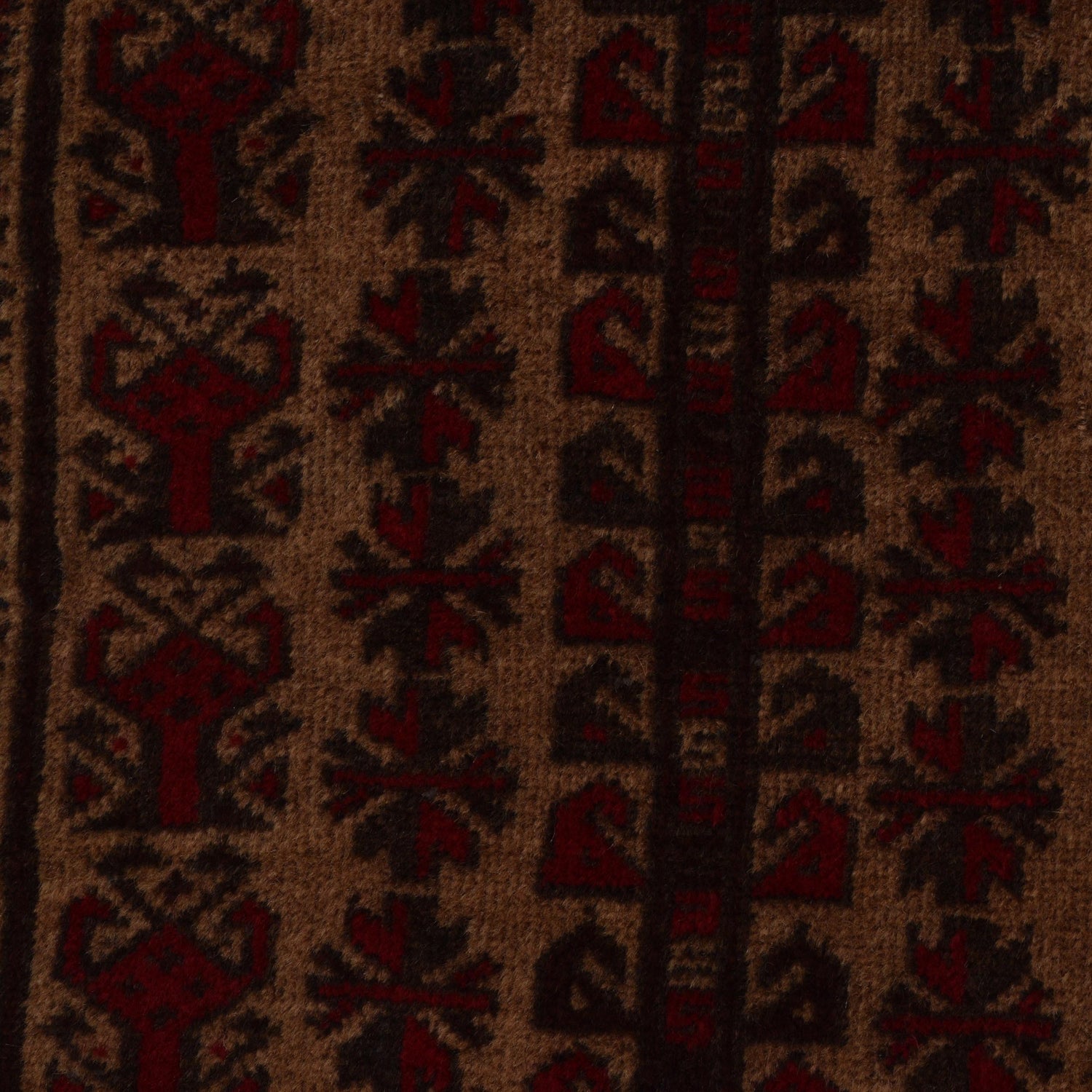 Baluchi Rug Handmade Red Prayer Design 3x5 ft