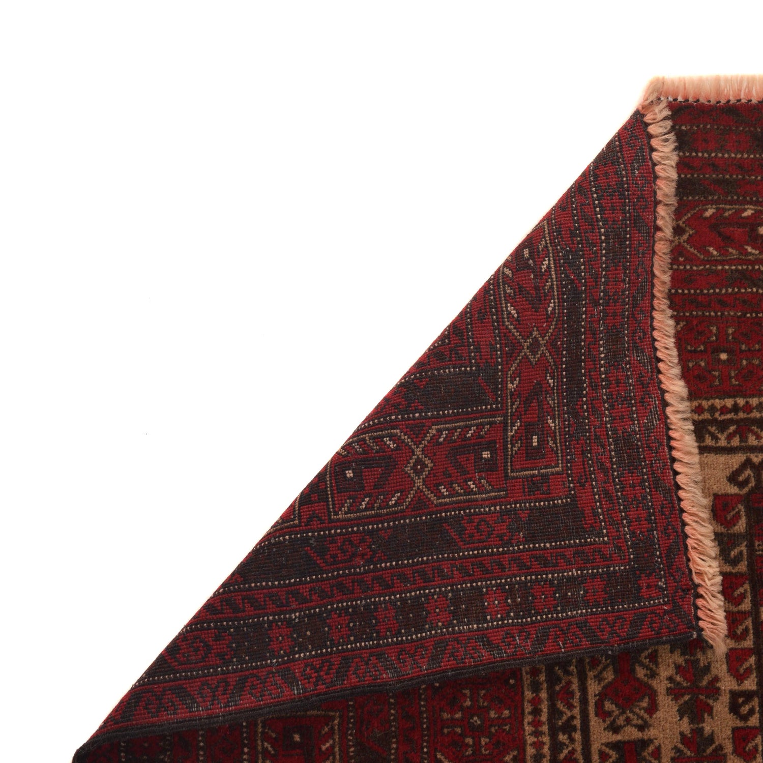 Baluchi Rug Handmade Red Prayer Design 3x5 ft