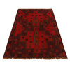 Baluchi Rug Handmade Red Geometric 2x4 ft