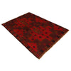 Baluchi Rug Handmade Red Geometric 2x4 ft
