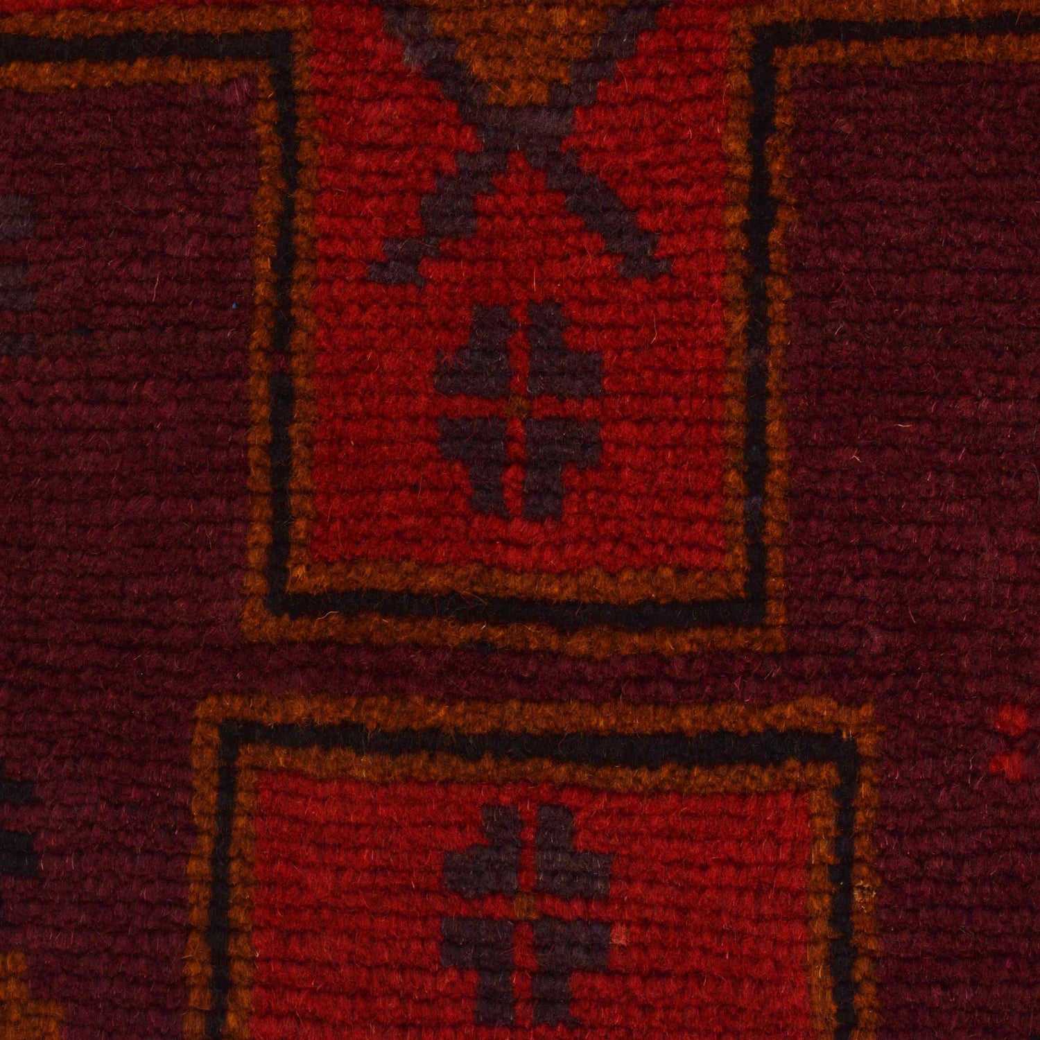 Baluchi Rug Handmade Red Geometric 2x4 ft