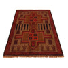 Baluchi Rug Handmade Brown Geometric 2x4 ft