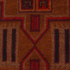 Baluchi Rug Handmade Brown Geometric 2x4 ft