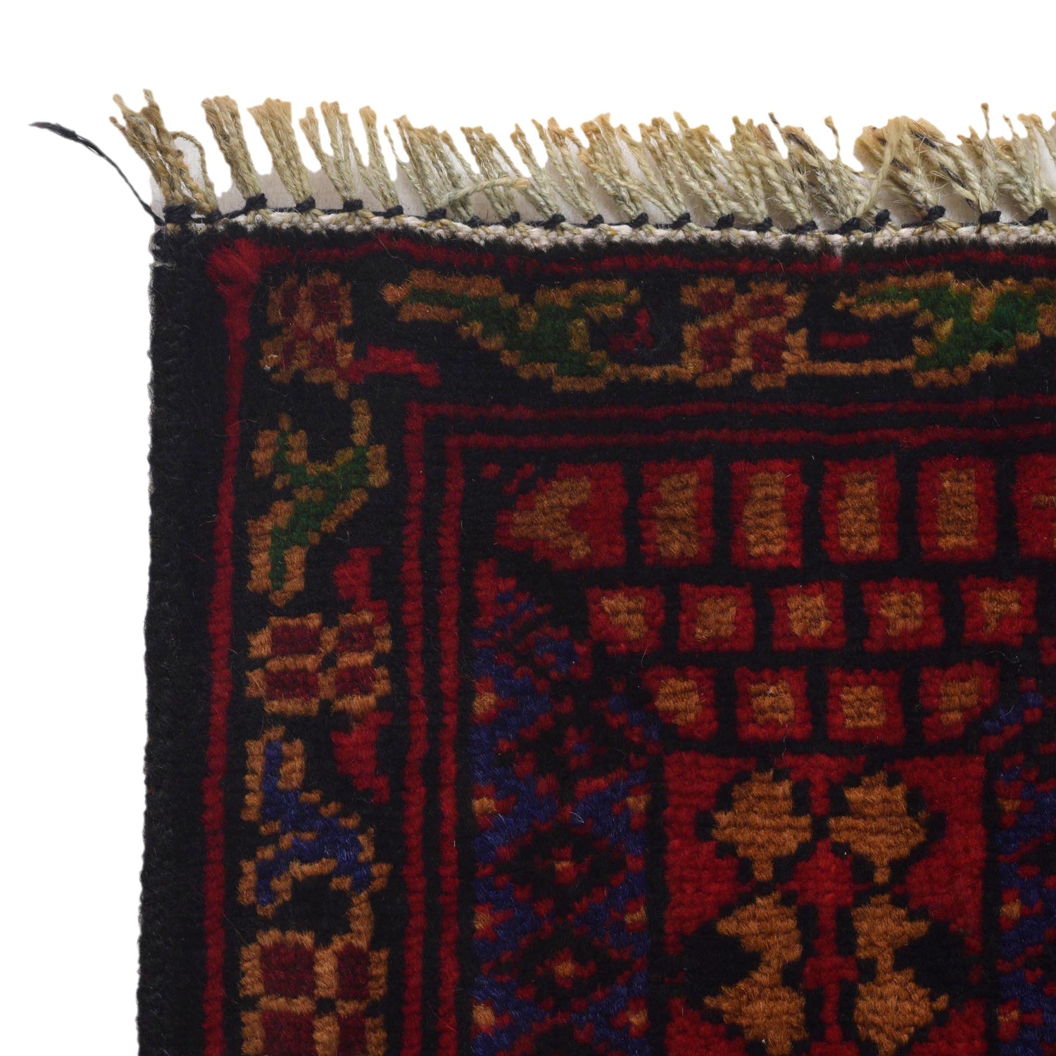 Baluchi Rug Handmade Red Prayer Design 2x4 ft