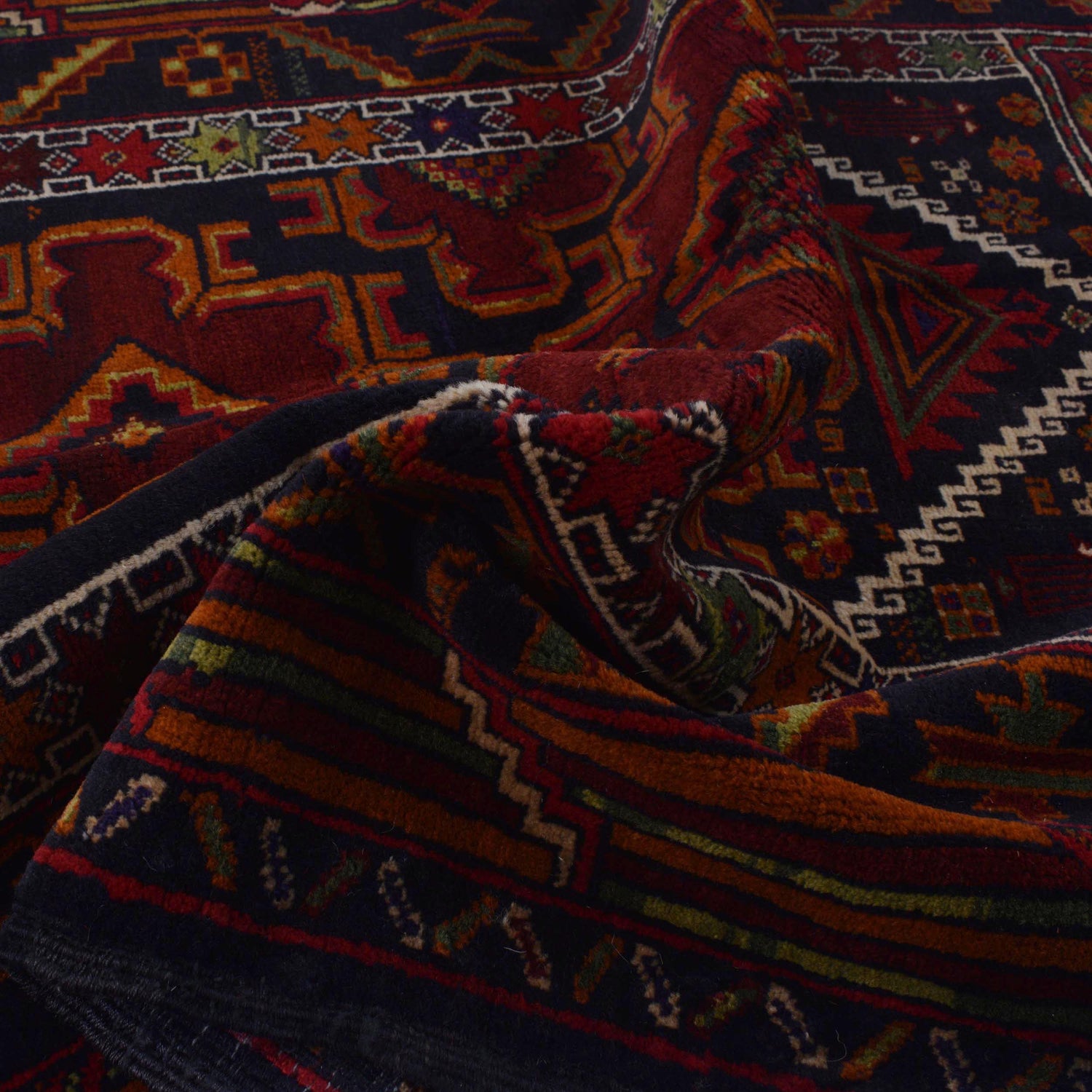 Baluchi Rug Handmade Multi Prayer Design 2x4 ft