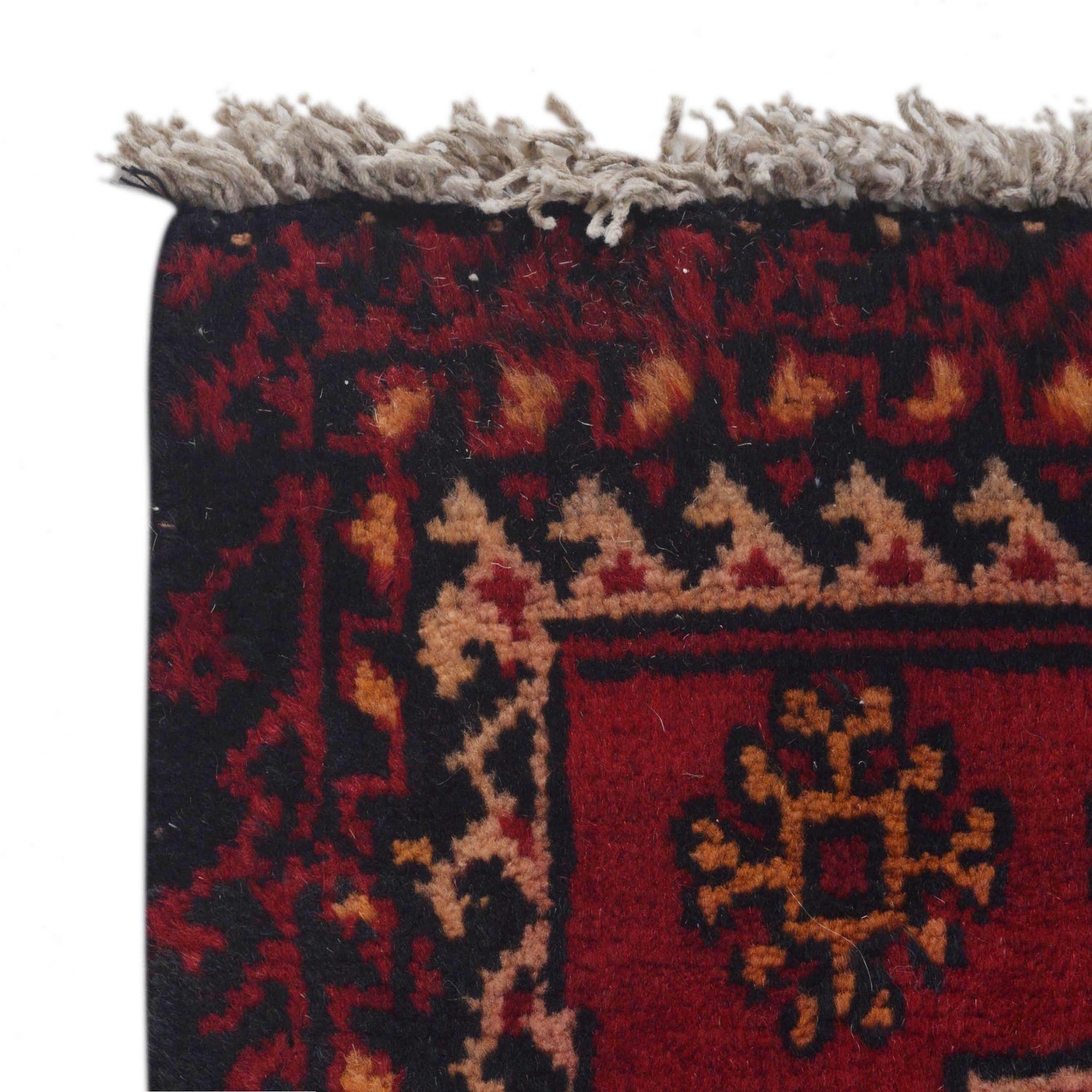 Baluchi Rug Handmade Red Geometric 3x5 ft