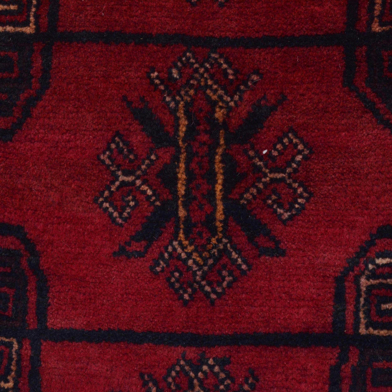 Baluchi Rug Handmade Red Geometric 3x5 ft